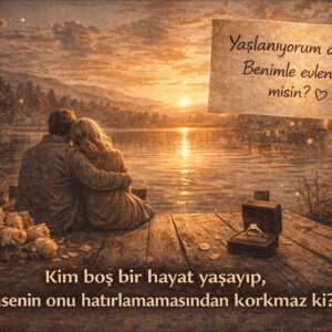 Yaşlanıyorum da... Benimle evlenir misin?