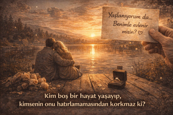 Yaşlanıyorum da... Benimle evlenir misin?